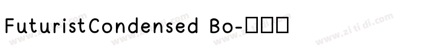 FuturistCondensed Bo字体转换